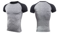 Quick Dry Mens Sports Top T Shirt Cotton Spandex Compression Slim - Fitting