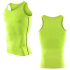 95 Polyester 5 Spandex Mesh Fabric Mens Athletic Tank Top Anti Wrinkle