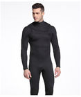 Breathable Mens Diving Suit , Long Sleeve Wetsuit With Front Zip High Elastic Neoprene