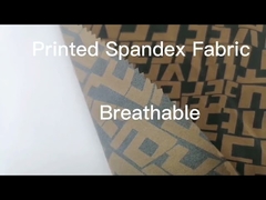 92% Nylon Printed Spandex Fabric 110gsm 150cm Breathable