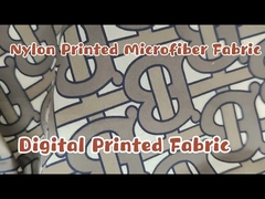 100% Nylon Printed Microfiber Fabric Waterproof PU Coating